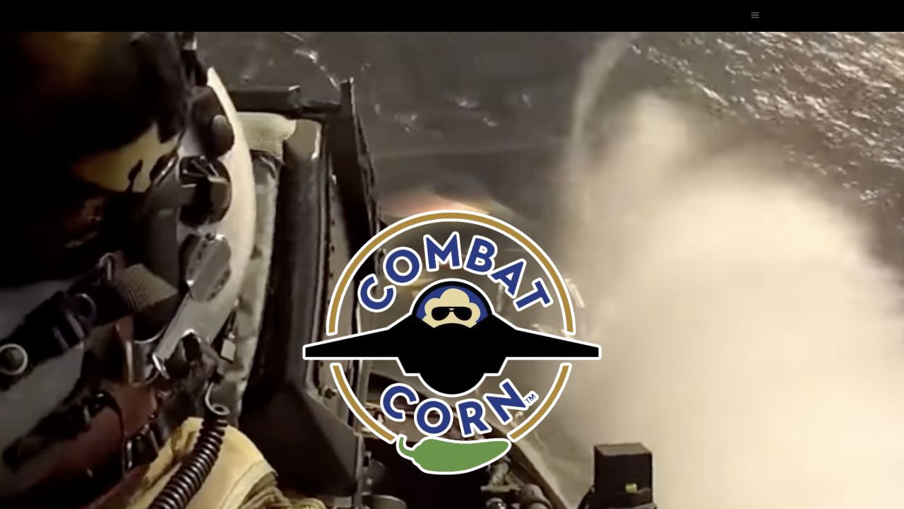 Combat Corn website preview